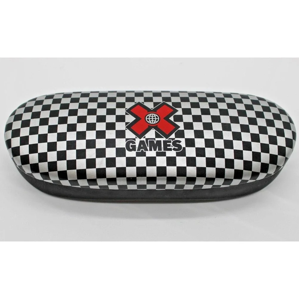 X-GAMES Eyeglasses Sunglasses‎ Case, Clam-Shell Hard Case - Logo